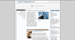 Desktop Screenshot of lovettmiller.com