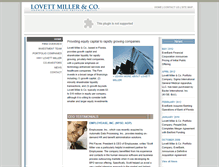 Tablet Screenshot of lovettmiller.com